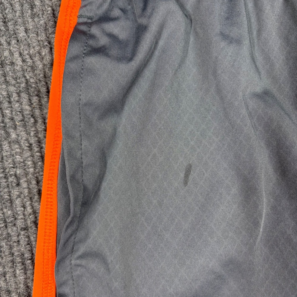 Nike Shorts Men's M Dri-Fit Gray Orange Athletic Basketball 404103-055 - Picture 9 of 10